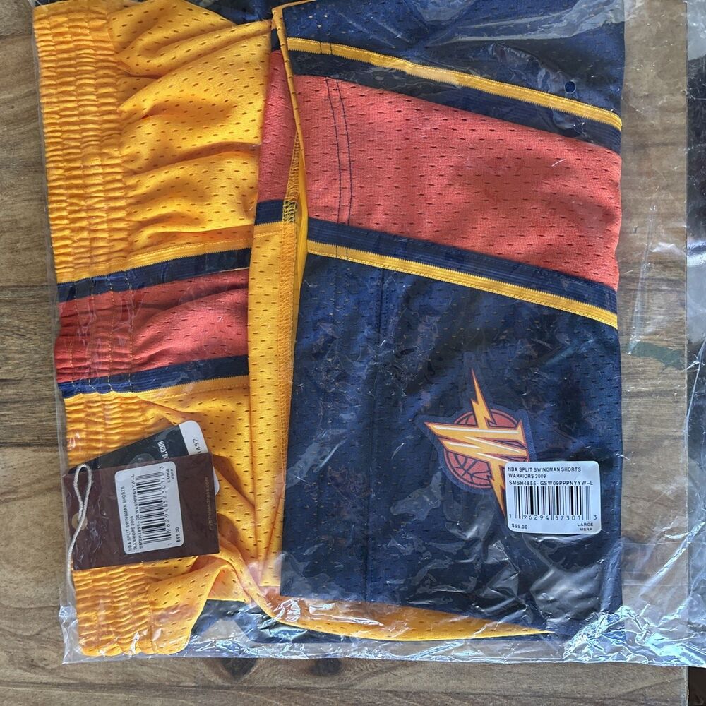 Mitchell & Ness NBA Split Swingman Shorts Golden State Warriors 2009 Size Large